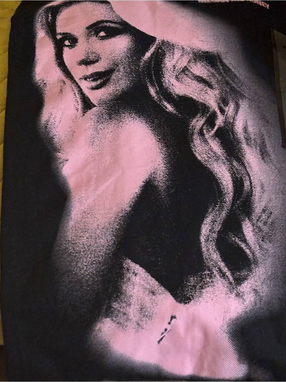 Megan Moroney Black Tote Bag with Pink Logo